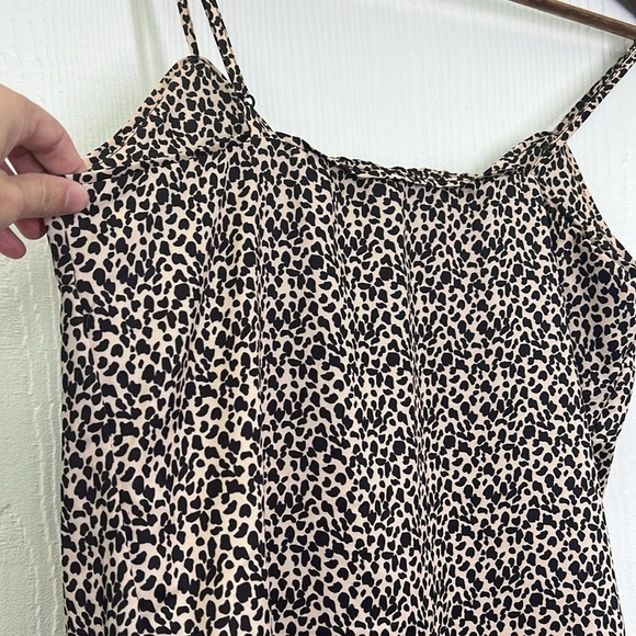 Urban Outfitters - Animals Leopard Print Adjustable Straps Midi Dress Size Small - Picture 11 of 11